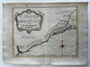 West Africa Guinea coast Juida Whidah Koto Popo 1747 decorative Bellin map