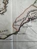 West Africa Guinea coast Juida Whidah Koto Popo 1747 decorative Bellin map