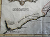West Africa Guinea coast Juida Whidah Koto Popo 1747 decorative Bellin map
