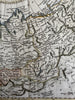 Russian Empire in Europe & Asia c. 1790’s engraved hand colored map