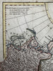 Russian Empire in Europe & Asia c. 1790’s engraved hand colored map