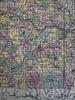 Missouri state 1855 Cowperthwait hand colored fine early map
