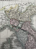 Italy Italia w/ Sardinia Corsica Sicily Church 1820 Smith scarce gorgeous map