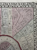New Orleans city plan Louisiana 1874 Mitchell hand colored nice decorative map