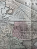 Boston Mass. city plan 1874 Mitchell large decorative hand colored nice map