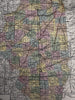 Illinois state by itself 1855 Cowperthwait lovely hand colored uncommon map