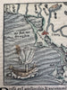 Prussia Germany Baltic Pomerania c.1560-90 Munster Cosmography wood cut map