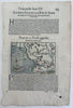 Prussia Germany Baltic Pomerania c.1560-90 Munster Cosmography wood cut map