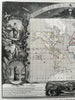 World Planisphere Celestial scenery 1845 lovely large decorative pictorial map