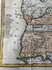 United States 1781 Treaty of Peace Army Lands Company Grants 1808 rare map