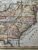 United States 1781 Treaty of Peace Army Lands Company Grants 1808 rare map