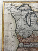 United States 1781 Treaty of Peace Army Lands Company Grants 1808 rare map