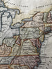 United States 1781 Treaty of Peace Army Lands Company Grants 1808 rare map