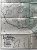 Lake Sunapee New Hampshire 1897 large color RR line map shows hotels businesses