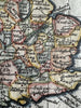 England 1719 Morden miniature antique map scarce charming w/ hand color