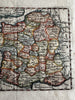 France 1719 Morden miniature antique map scarce charming w/ hand color