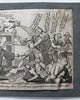 Chevalier America battle Indian British political cartoon c.1780 engraved print