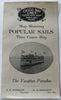 Casco Bay Portland Maine c.1910-20’s tourist map flyer promo routes fares