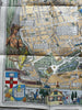 London Children’s picture story map c.1940’s color cartoon pictorial fldg. map
