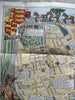 London Children’s picture story map c.1940’s color cartoon pictorial fldg. map