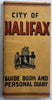 Halifax Canada 1951 Tourist large folding pocket map booklet w/ b & w photos