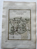 Portsea Island Portsmouth England 1760’s Bellin coastal map lovely hand color