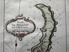 Sicily Italy Milazzo Sicilia Italia 1760s Bellin coastal map lovely hand color