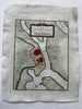 Ukraine Crimean Sea of Azov Azak fort 1760s Bellin coastal map lovely hand color
