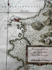 Trapano Sicily Italy Sicilia Italia 1760s Bellin coastal map lovely hand color