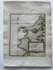 Trapano Sicily Italy Sicilia Italia 1760s Bellin coastal map lovely hand color