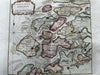 Zealand Holland Netherlands Zeeland 1760s Bellin coastal hand color island map