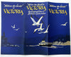 Victoria British Columbia Canada Vancouver island c.1930’s poster art brochure