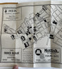 Panama Canal city plan c.1930-40’s scarce folding pocket map w/ advertising