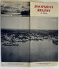 Boothbay Maine cartoon map by Ruth R Lepper c.1947 scarce tourist brochure