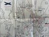 Boothbay Maine cartoon map by Ruth R Lepper c.1947 scarce tourist brochure