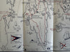 Boothbay Maine cartoon map by Ruth R Lepper c.1947 scarce tourist brochure