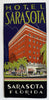 Hotel Sarasota Florida c1930’s art deco tourist brochure