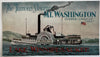 Lake Winnipesaukee NH steamship Mt. Washington c1940’s tourist brochure w/map