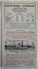 Lake Winnipesaukee NH steamship Mt. Washington c1940’s tourist brochure w/map