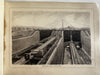 Panama Canal view book c.1890-1910 wonderful tinted lithography rare 24 sketches