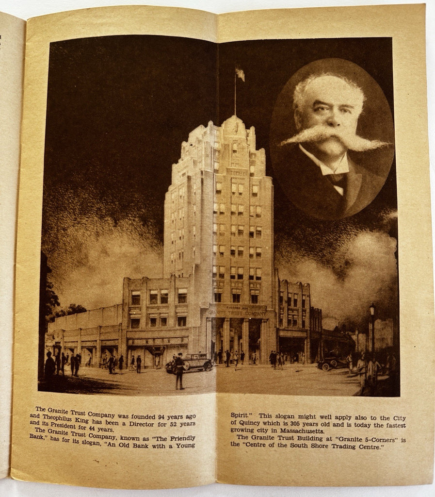 Quincy Massachusetts c.1923 rare city business promo brochure many photos