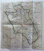 Alberta Canada Montana map 1940 Waterton-Glacier International Peace Natl Park