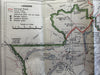 Alberta Canada Montana map 1940 Waterton-Glacier International Peace Natl Park