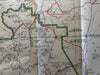 Alberta Canada Montana map 1940 Waterton-Glacier International Peace Natl Park
