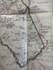Alberta Canada Montana map 1940 Waterton-Glacier International Peace Natl Park