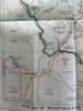 Alberta Canada Montana map 1940 Waterton-Glacier International Peace Natl Park