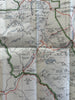 Alberta Canada Montana map 1940 Waterton-Glacier International Peace Natl Park
