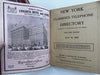 New York City Telephone Red Book 1910 Rare early phone book!
