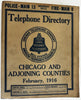 Chicago City Bell AT & T Telephone Book 1916 rare phone book!