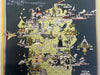 Sardegna Sardinia Italia Italy 1941 charming color cartoon map Nicouline art